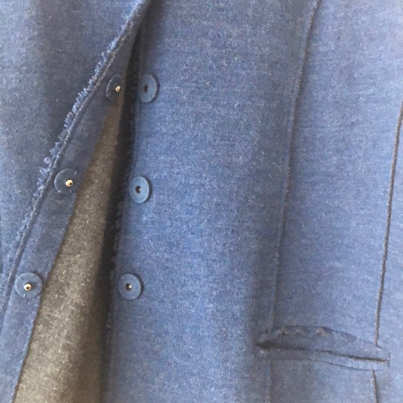 Eileen Fisher Blue Wool Snap Cardigan Sz 2X - Picture 5 of 8